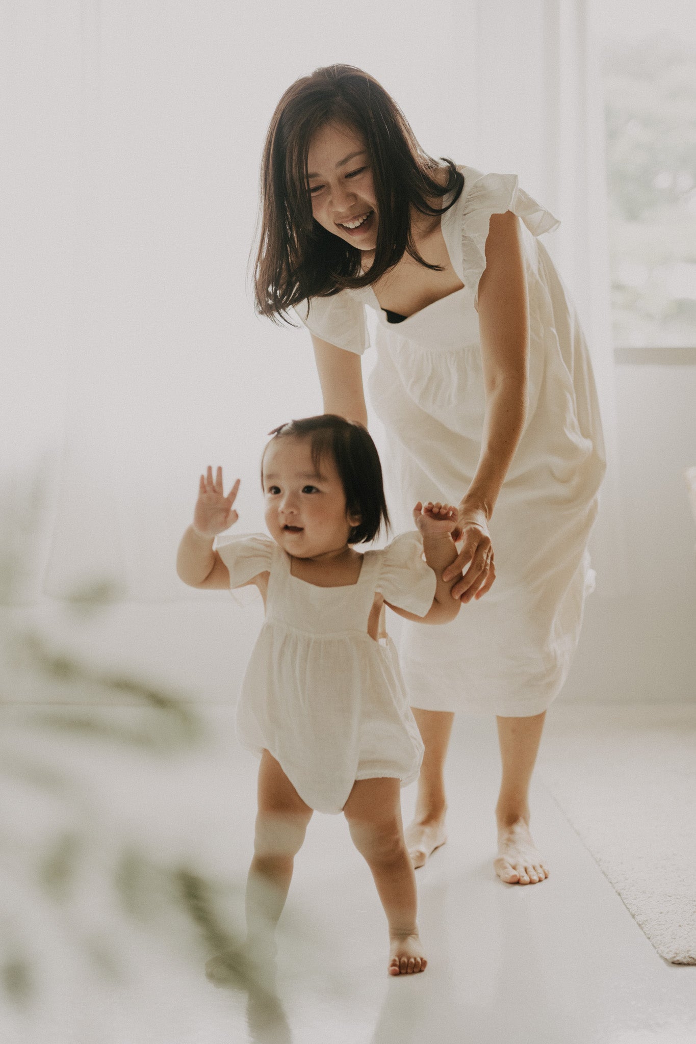 Mini Fynn Romper | Snow