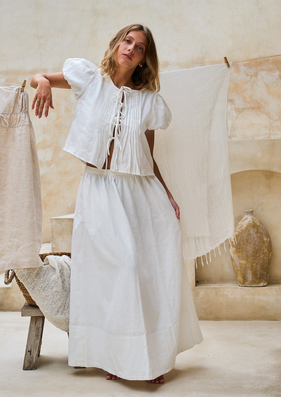 Valley Skirt | White